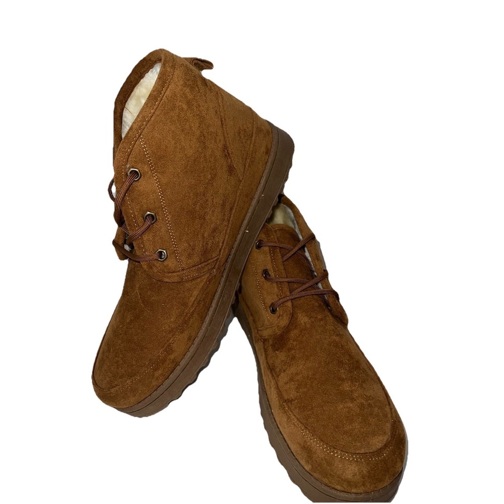 (b28/15))White‎ Mountain Men's Brown Suede Boots Size 13